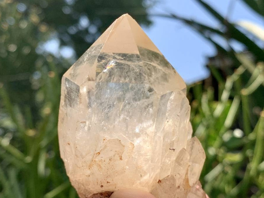 Natural Cascading Single Quartz Crystal x 1 From Luena, Congo