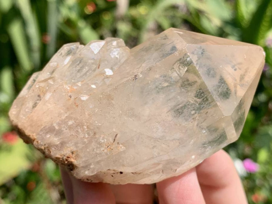 Natural Cascading Single Quartz Crystal x 1 From Luena, Congo