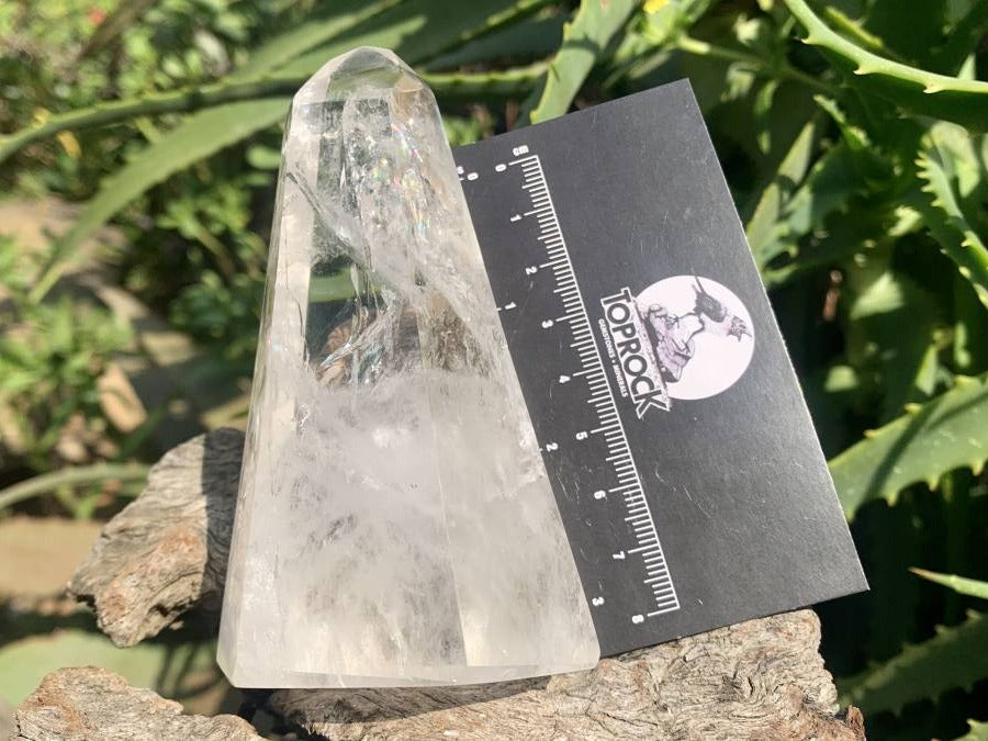 Polished Clear Rainbow Quartz Crystal x 1 From Madagascar
