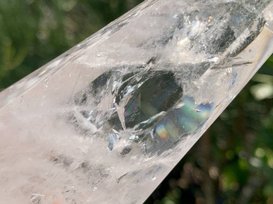 Polished Clear Rainbow Quartz Crystal x 1 From Madagascar