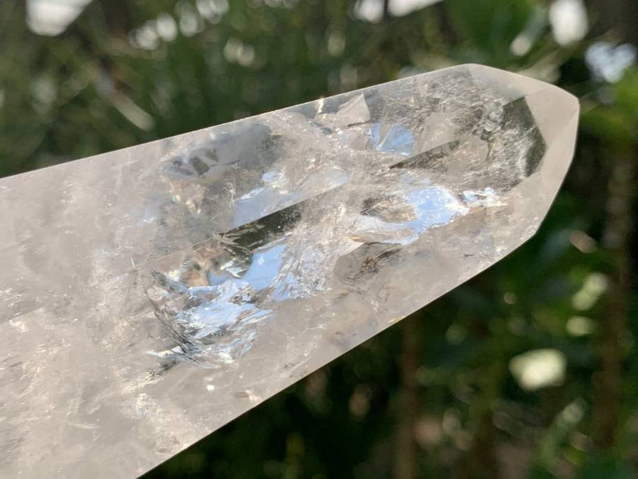 Polished Clear Rainbow Quartz Crystal x 1 From Madagascar