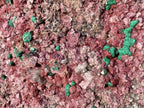 Natural Salrose Cobaltion Dolomite With Silky Ball Malachite Specimen x 1 From Kakanda, Congo