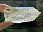 Polished Phantom Lined Chlorite Quartz Crystal x 1 From Ambatofinandrahana, Madagascar