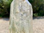 Polished Phantom Lined Chlorite Quartz Crystal x 1 From Ambatofinandrahana, Madagascar