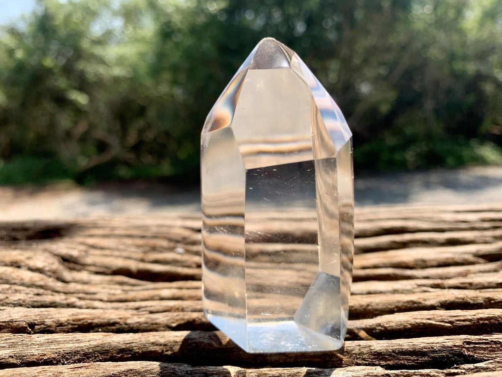 Polished Bright Optic Clear Quartz Crystal x 1 From Madagascar