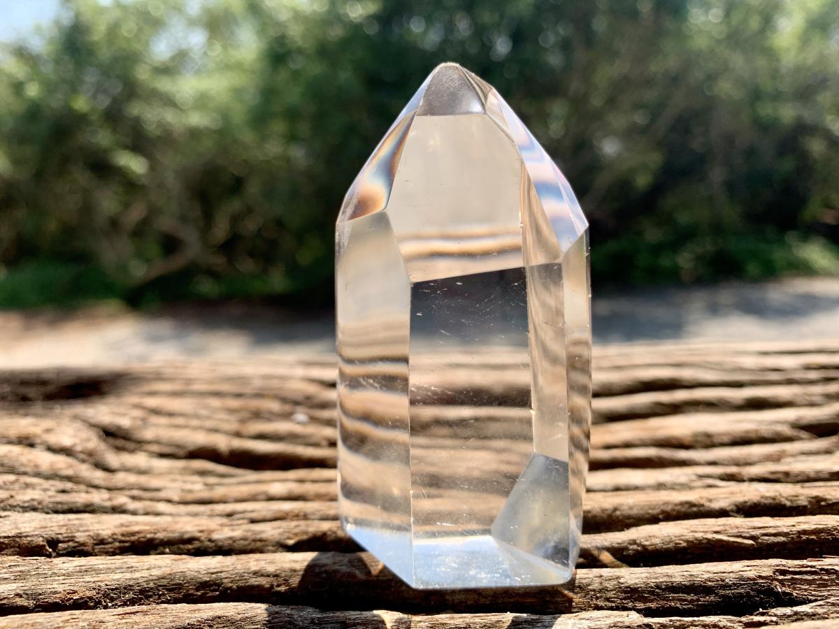 Polished Bright Optic Clear Quartz Crystal x 1 From Madagascar