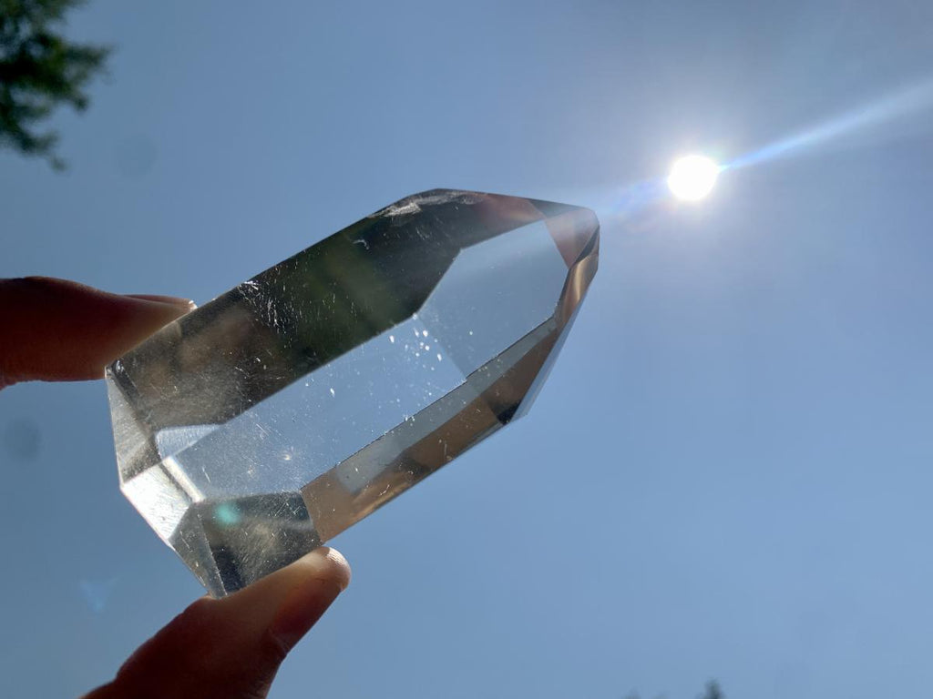 Polished Bright Optic Clear Quartz Crystal x 1 From Madagascar
