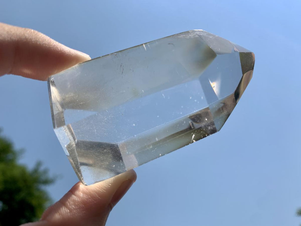 Polished Bright Optic Clear Quartz Crystal x 1 From Madagascar