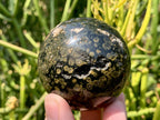 Polished Orbicular Ocean Jasper Sphere x 1 From Madagascar