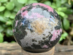 Polished Pink Rhodonite Sphere x 1 From Madagascar