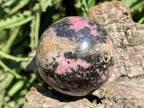 Polished Pink Rhodonite Sphere x 1 From Madagascar