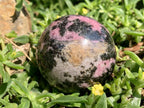 Polished Pink Rhodonite Sphere x 1 From Madagascar