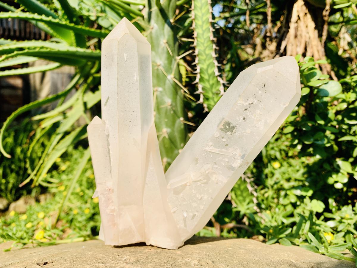 Natural Twin V Clear Quartz Crystal Cluster x 1 From Ambatofinandrahana, Madagascar