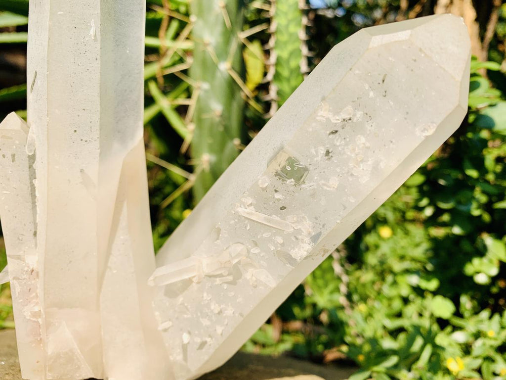 Natural Twin V Clear Quartz Crystal Cluster x 1 From Ambatofinandrahana, Madagascar