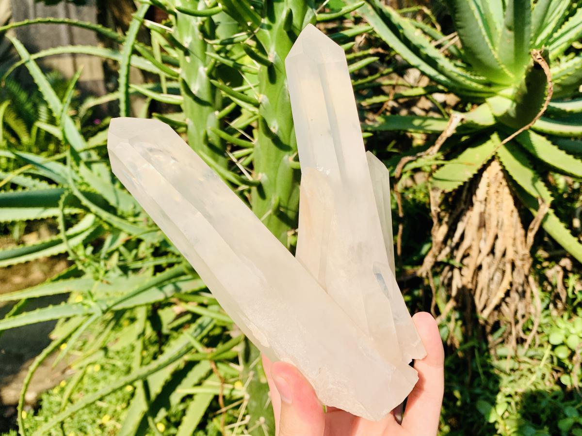 Natural Twin V Clear Quartz Crystal Cluster x 1 From Ambatofinandrahana, Madagascar