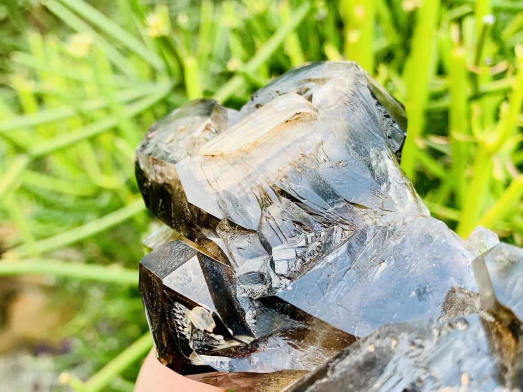 Natural Tabular Window Smokey Amethyst Crystal Cluster x 1 From Brandberg, Namibia