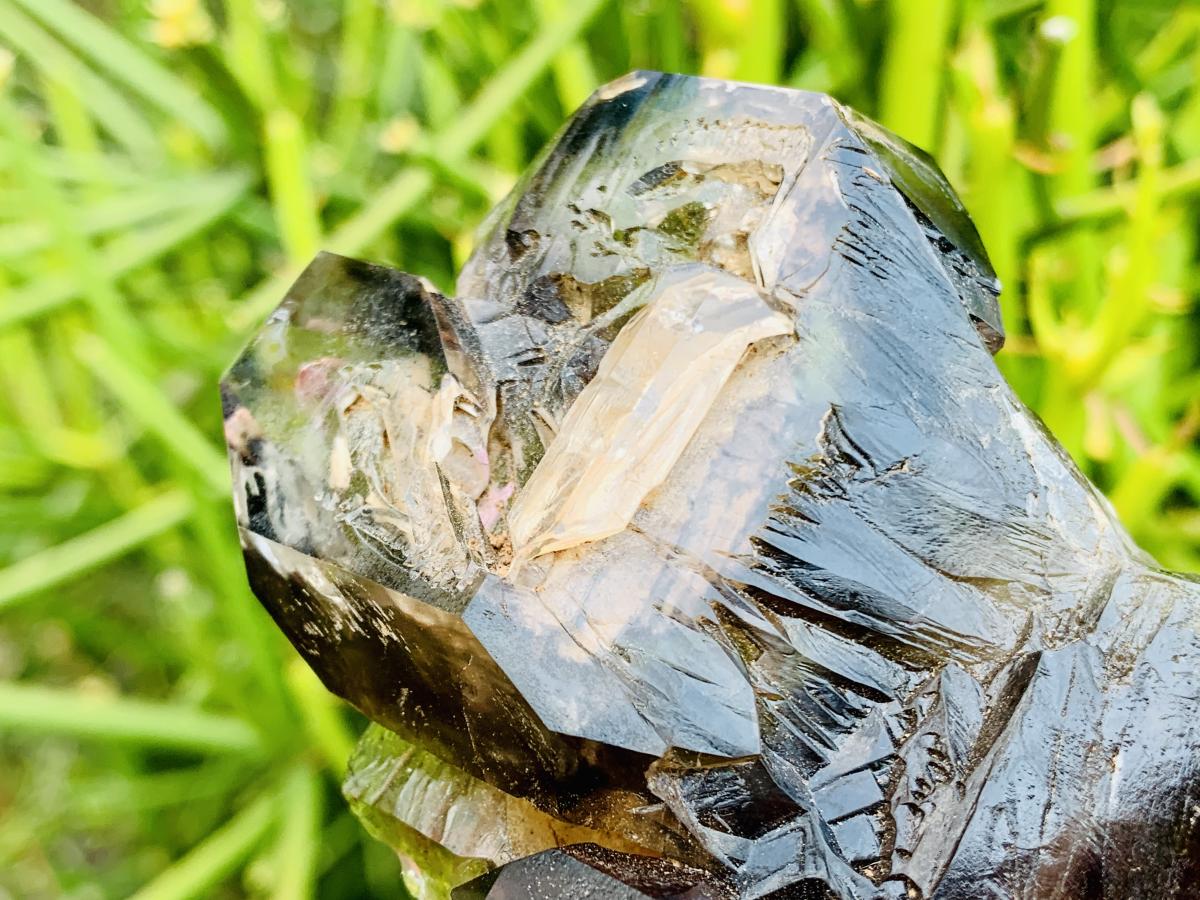 Natural Tabular Window Smokey Amethyst Crystal Cluster x 1 From Brandberg, Namibia