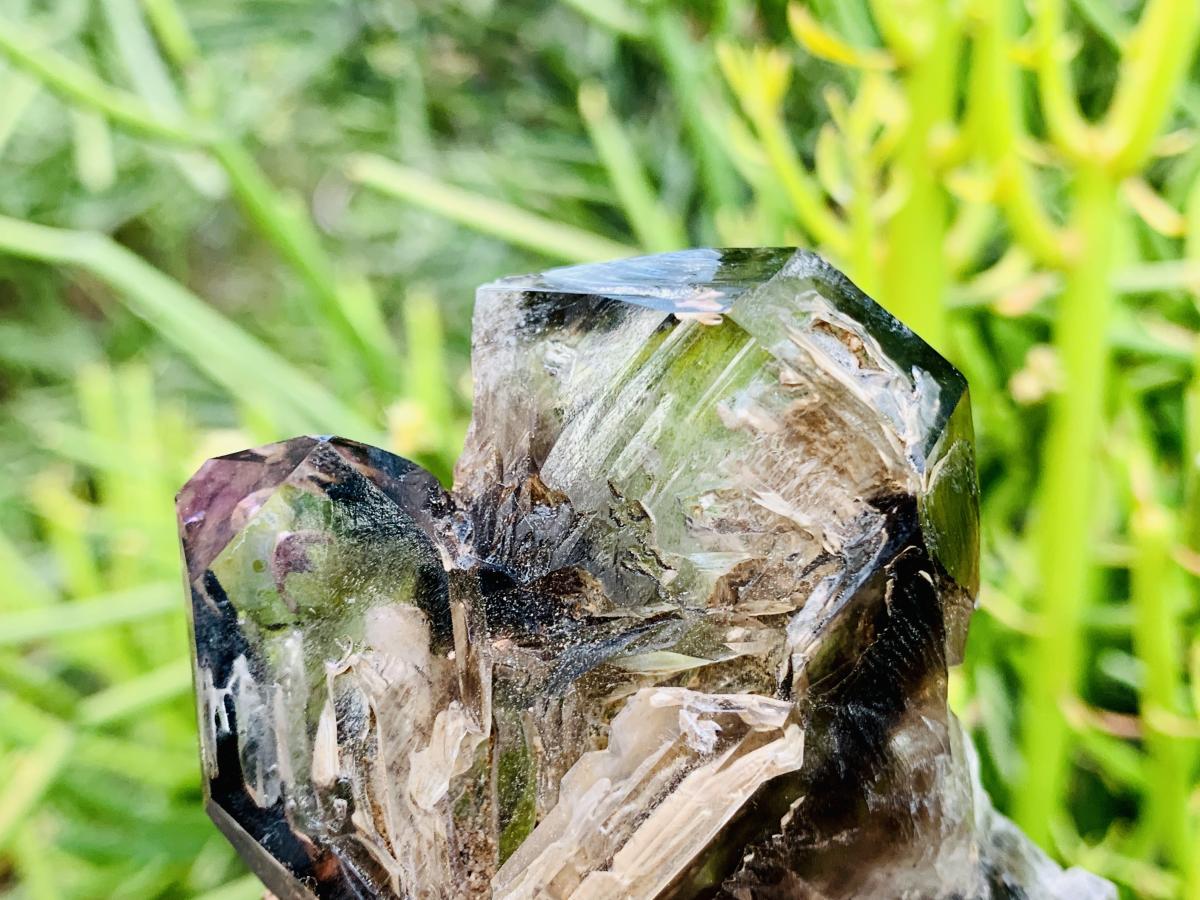Natural Tabular Window Smokey Amethyst Crystal Cluster x 1 From Brandberg, Namibia
