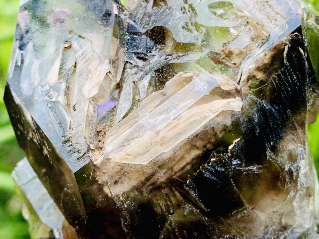 Natural Tabular Window Smokey Amethyst Crystal Cluster x 1 From Brandberg, Namibia