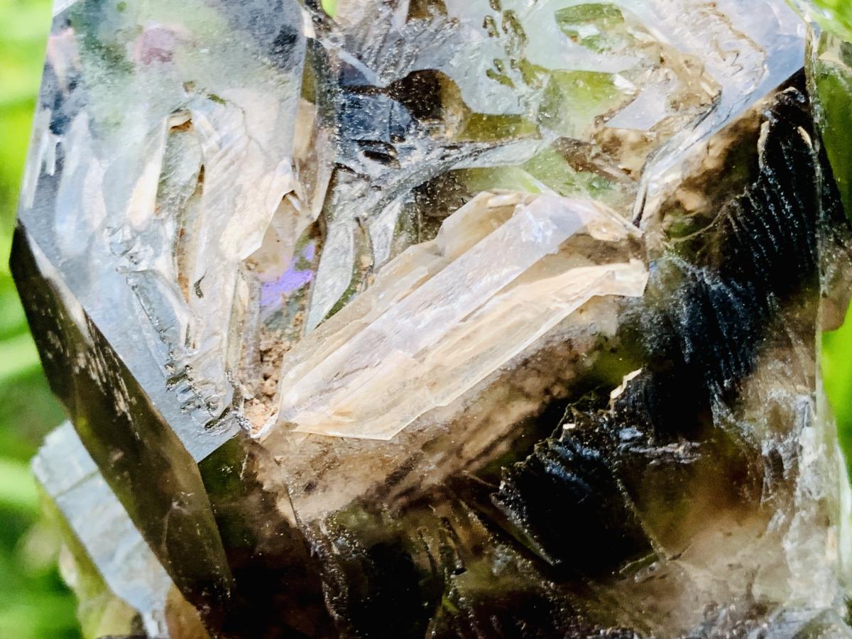 Natural Tabular Window Smokey Amethyst Crystal Cluster x 1 From Brandberg, Namibia