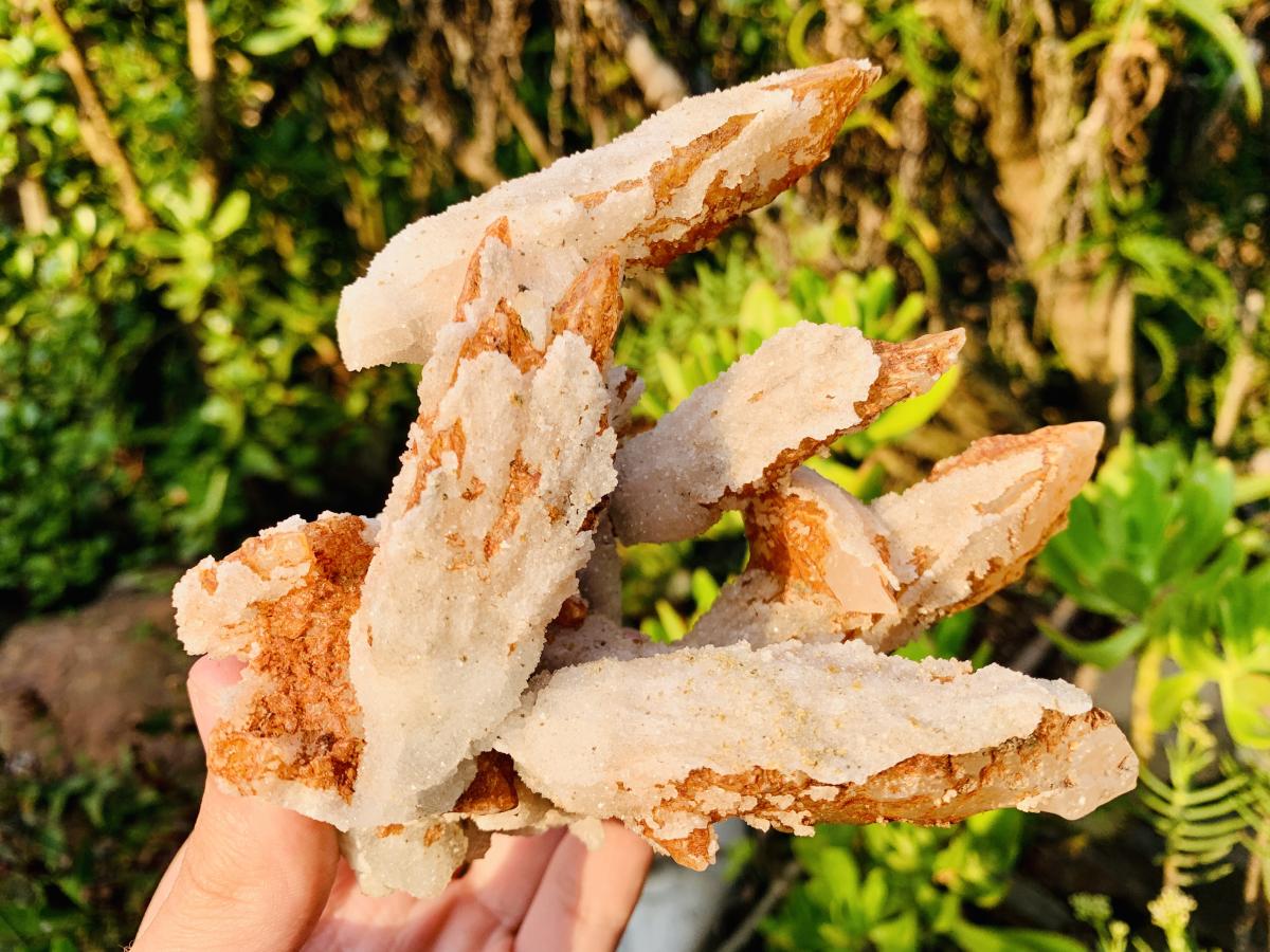 Natural Drusy Sceptre Spearhead Calcite Conglomerate x 1 From Albert's Mountain, Lesotho