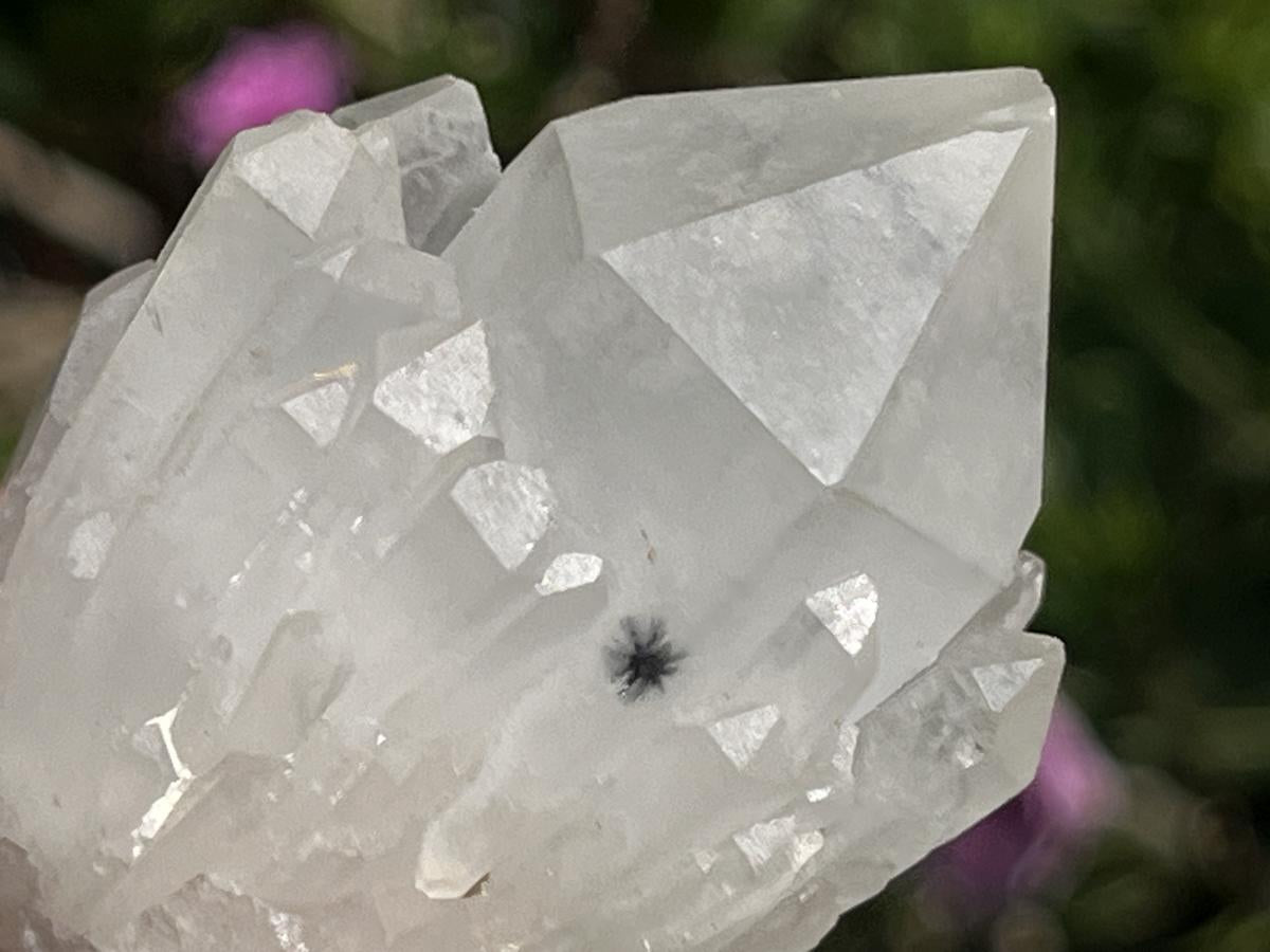 Natural Hollandite Star Cascading Quartz Cluster x 1 From Ambositra, Madagascar