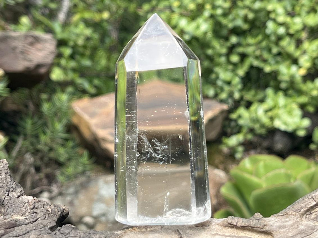 Polished Dazzling Bright Optic Quartz Crystal x 1 From Madagascar
