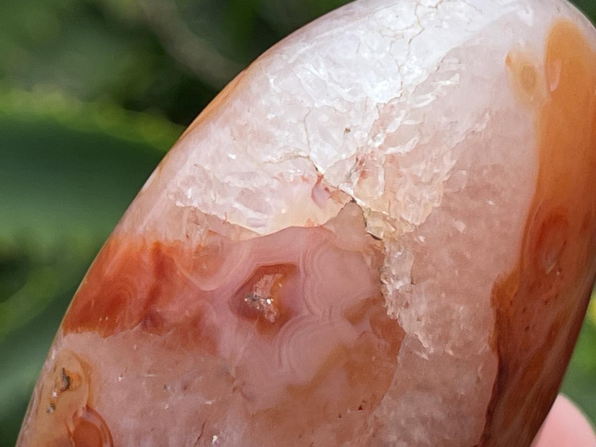 Polished Carnelian Standing Free Form x 1 From Madagascar