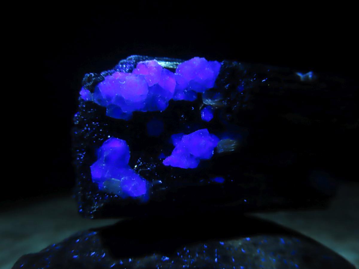 Natural Shiny Schorl Black Tourmaline With Fluorite Specimen x 1 From Erongo, Namibia