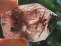 Polished Sceptre Quartz with Copper Rutile and Actinolite Inclusions x 1 From Madagascar