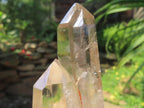 Polished Twin Multi-Terminated Clear Quartz Crystal x 1 From Anzojorobe, Madagascar