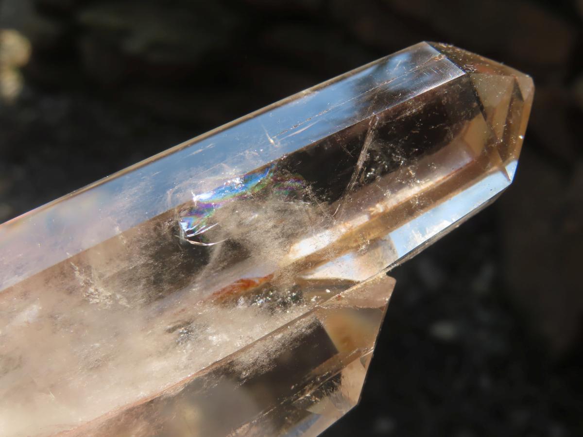 Polished Twin Multi-Terminated Clear Quartz Crystal x 1 From Anzojorobe, Madagascar