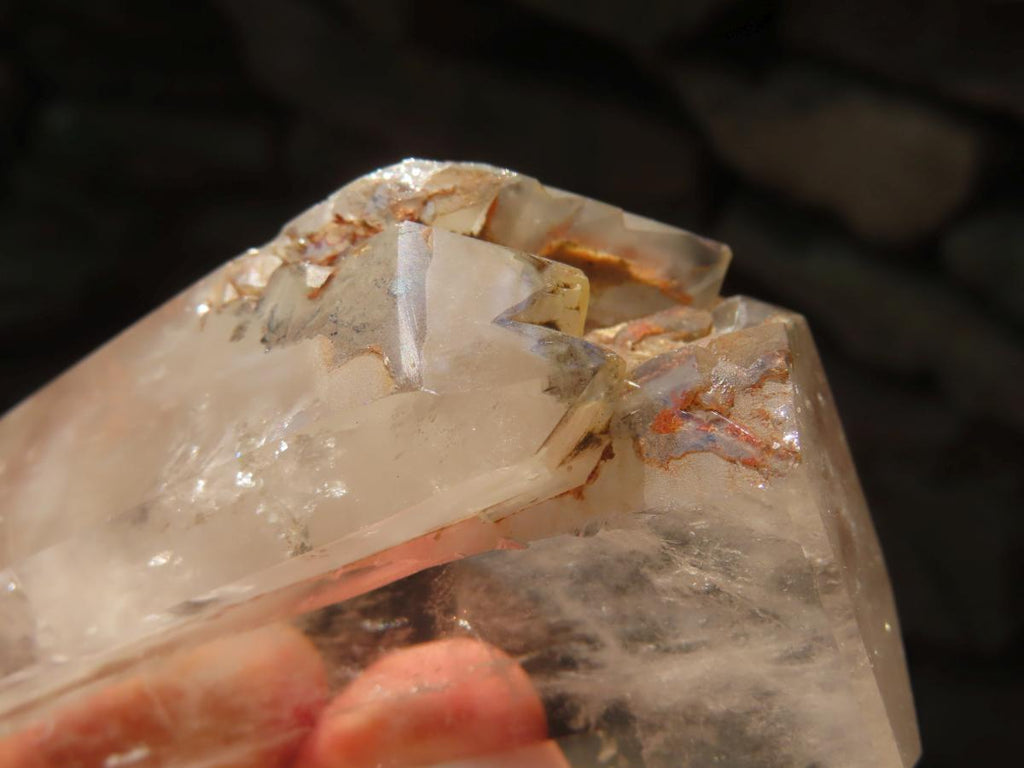 Polished Twin Multi-Terminated Clear Quartz Crystal x 1 From Anzojorobe, Madagascar