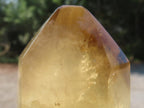 Polished Large Bright Yellow Natural Citrine Crystal x 1 From Anzojorobe, Madagascar