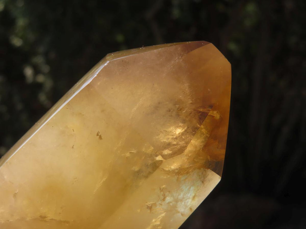Polished Large Bright Yellow Natural Citrine Crystal x 1 From Anzojorobe, Madagascar
