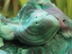 Natural Chatoyant Silky Crystalline Malachite x 1 From Kasompe, Congo