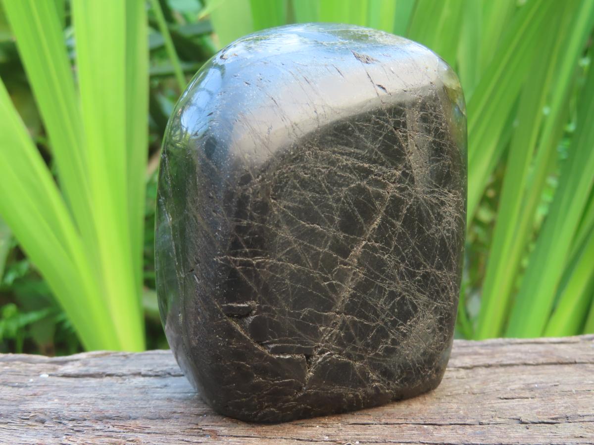 Polished Sunset Labradorite with Purple, Gold and Blue Flash x 1 From Tulear, Madagascar