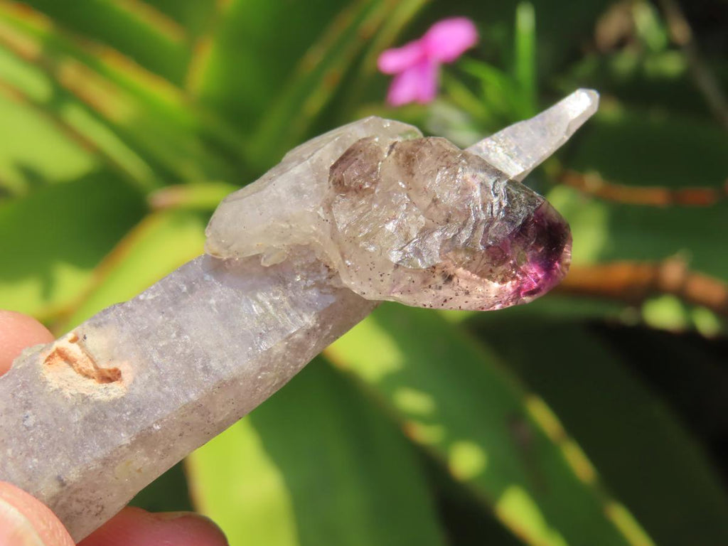Natural Double Terminated Amethyst With Twin Amethyst Crystal Growth x 1 From Chiredzi, Zimbabwe