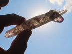 Natural Double Terminated Amethyst With Twin Amethyst Crystal Growth x 1 From Chiredzi, Zimbabwe