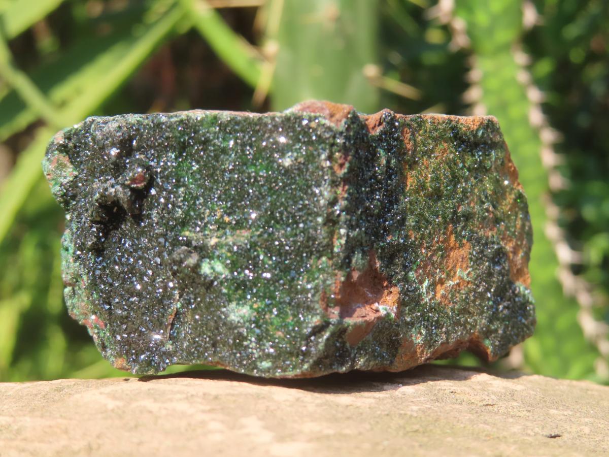 Rare Dark Green Libethenite in a Ferro-Copper Matrix x 1 From Congo