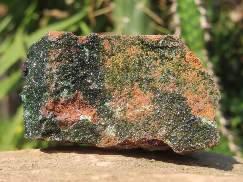Rare Dark Green Libethenite in a Ferro-Copper Matrix x 1 From Congo