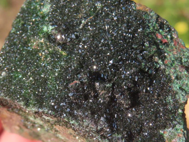 Rare Dark Green Libethenite in a Ferro-Copper Matrix x 1 From Congo