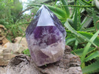 Large Polished Gemmy Dark Purple Amethyst Crystal x 1 From Angola