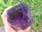 Large Polished Gemmy Dark Purple Amethyst Crystal x 1 From Angola