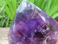 Large Polished Gemmy Dark Purple Amethyst Crystal x 1 From Angola