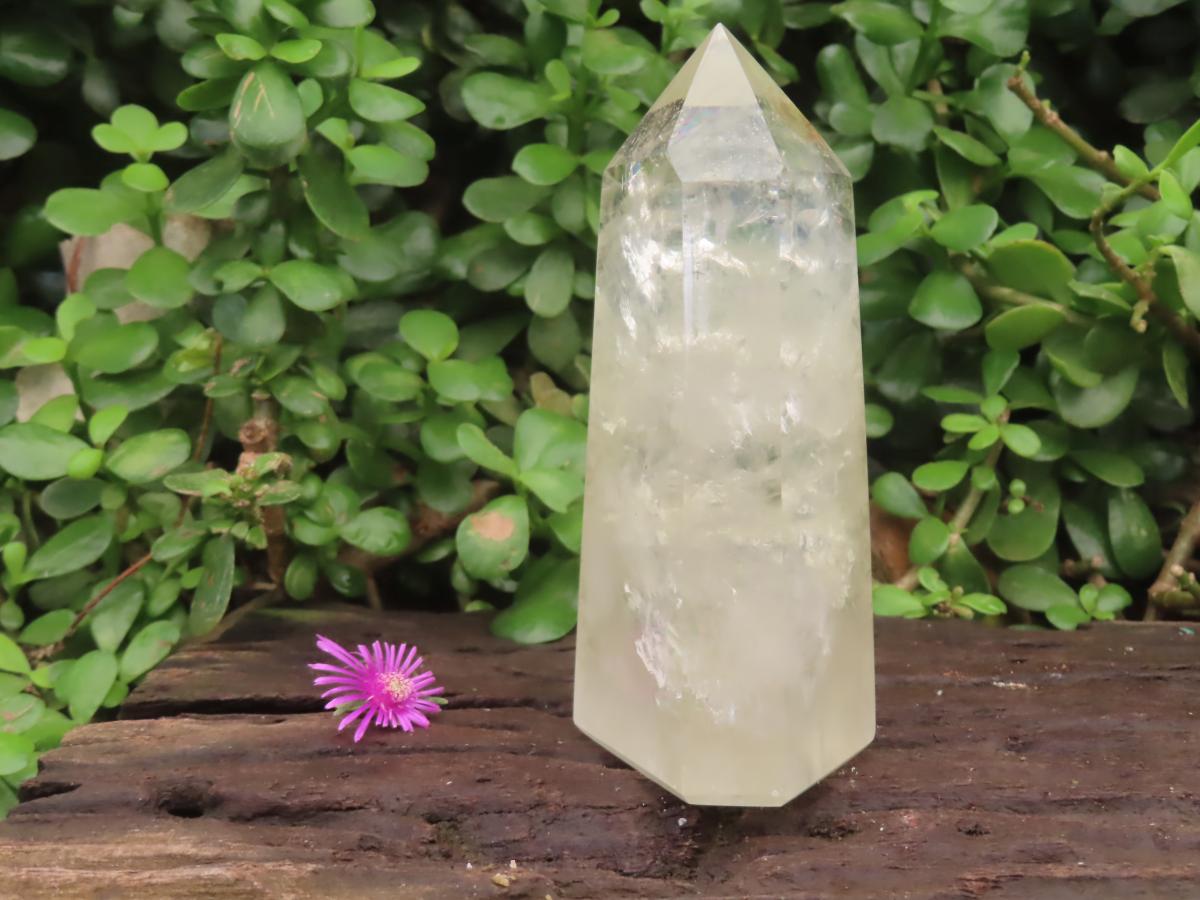 Polished Large Pale Citrine Quartz Crystal x 1 From Madagascar