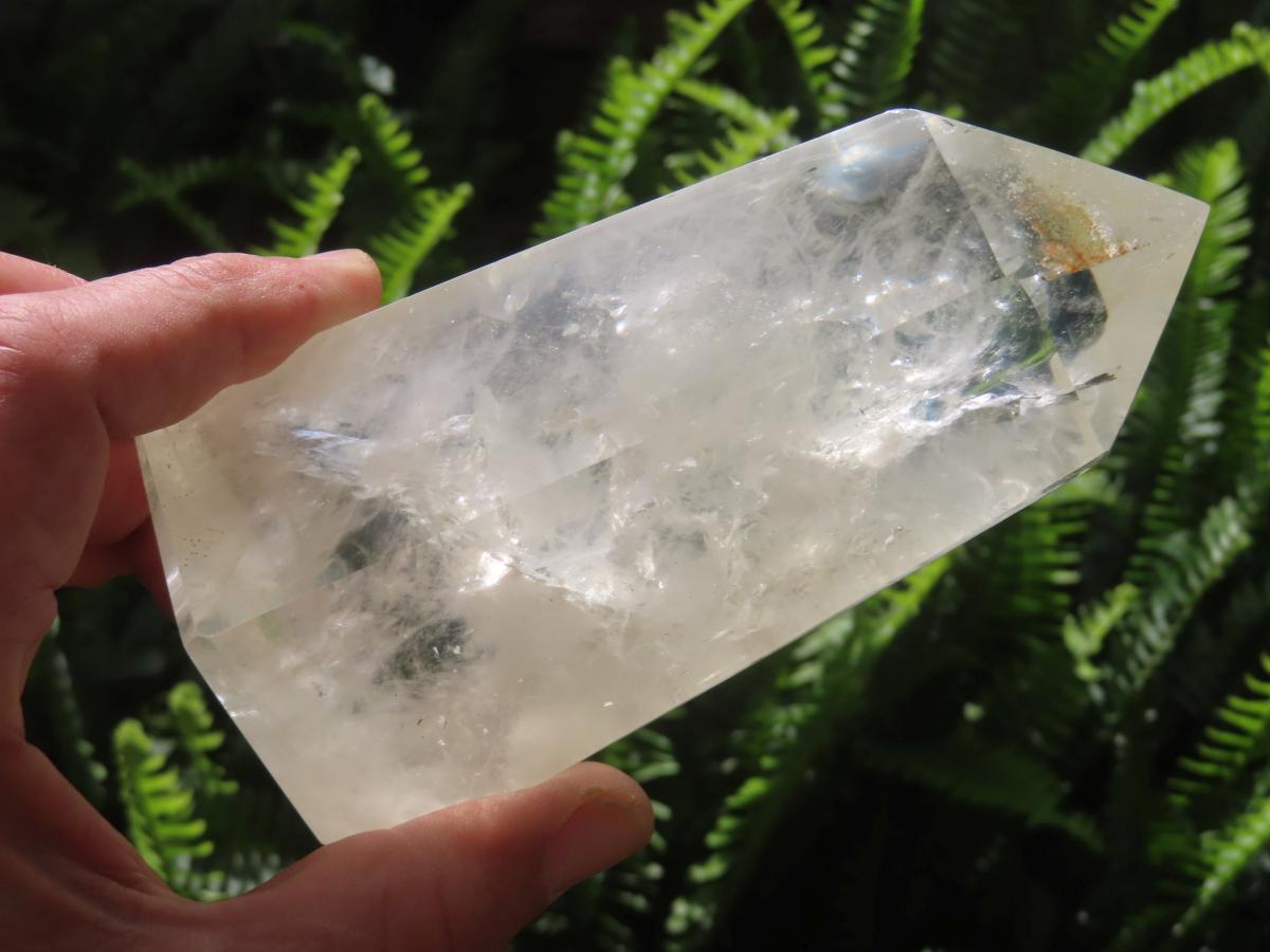 Polished Large Pale Citrine Quartz Crystal x 1 From Madagascar