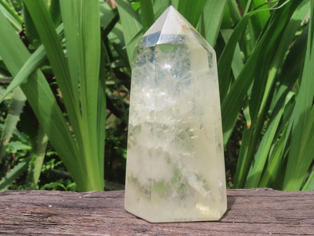 Polished Large Pale Citrine Quartz Crystal x 1 From Madagascar