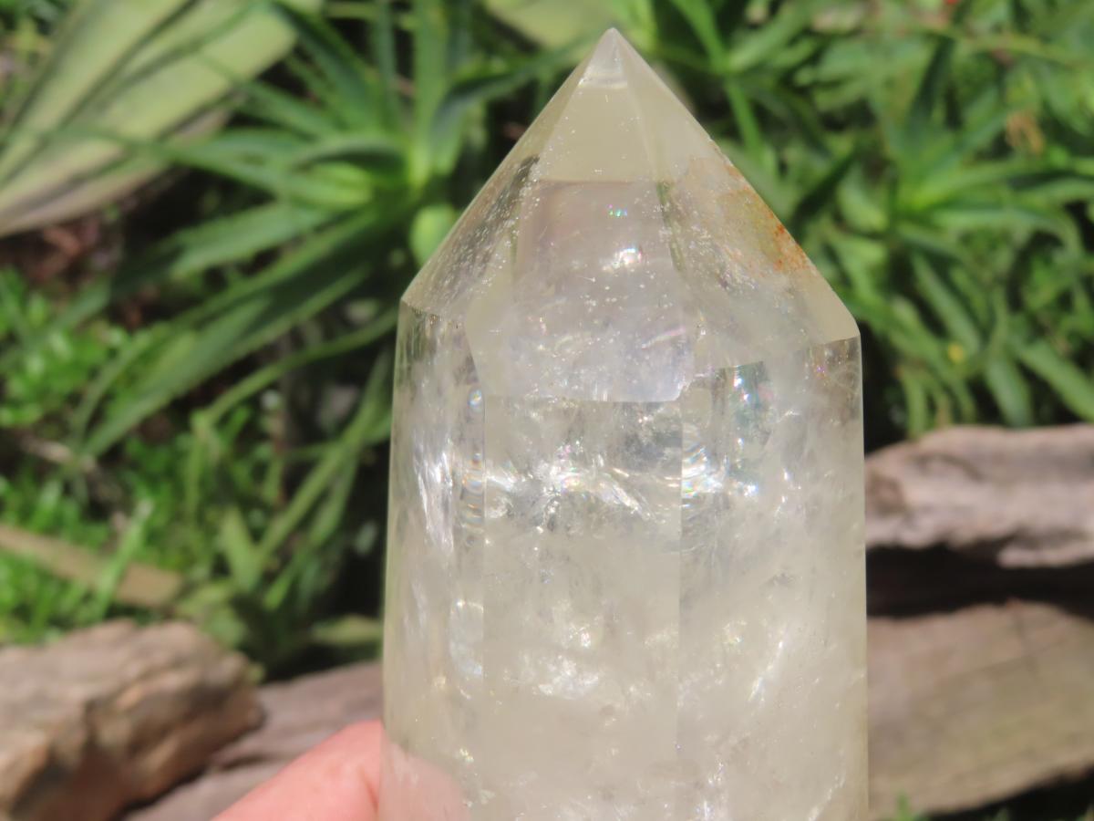 Polished Large Pale Citrine Quartz Crystal x 1 From Madagascar