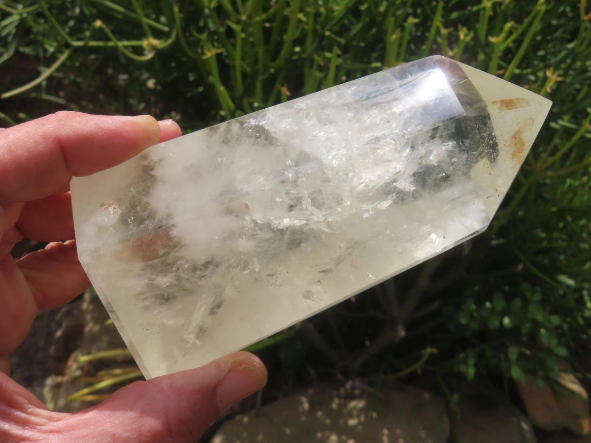 Polished Large Pale Citrine Quartz Crystal x 1 From Madagascar